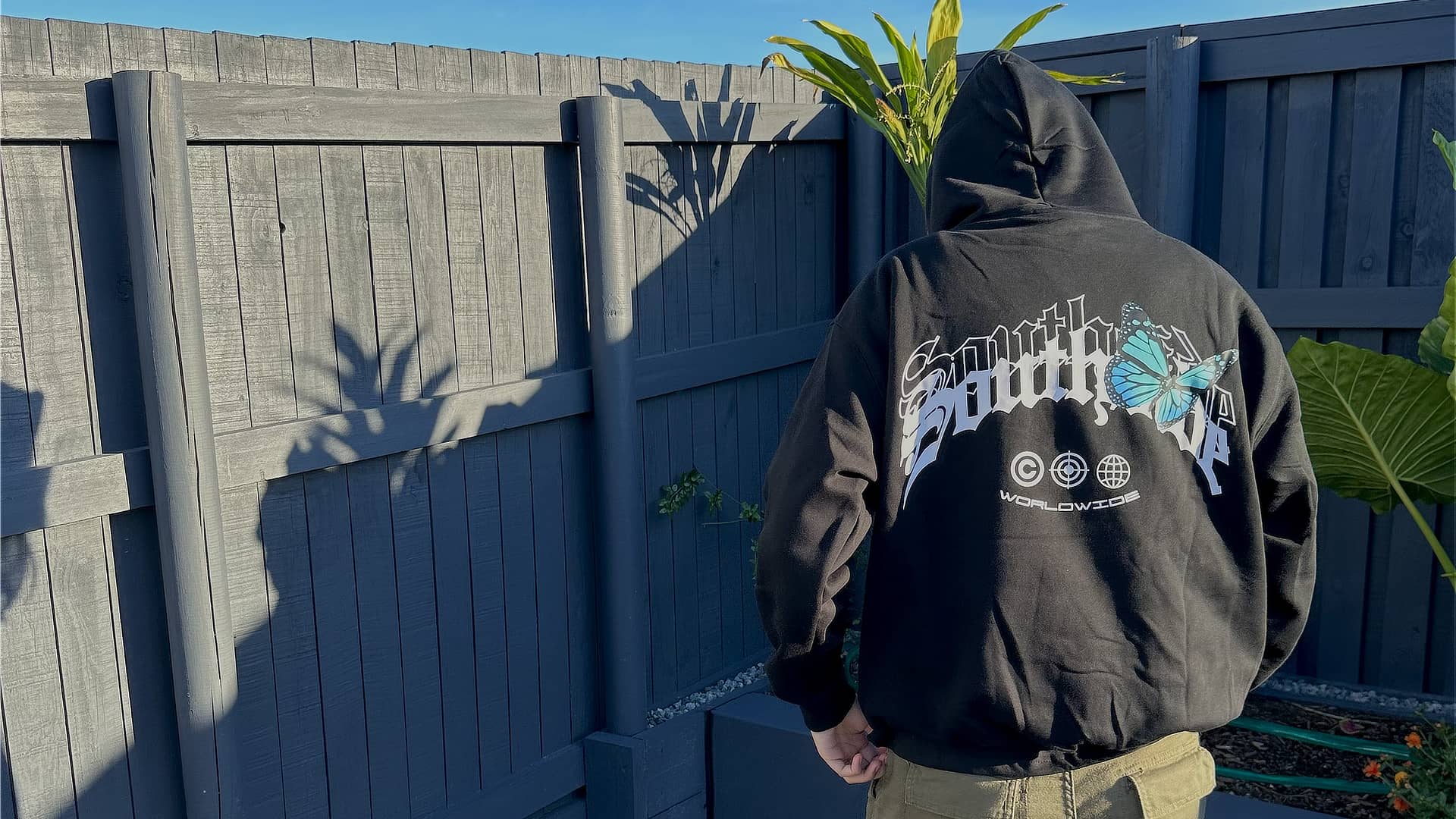 Wearing Southside Streetwear Back Logo